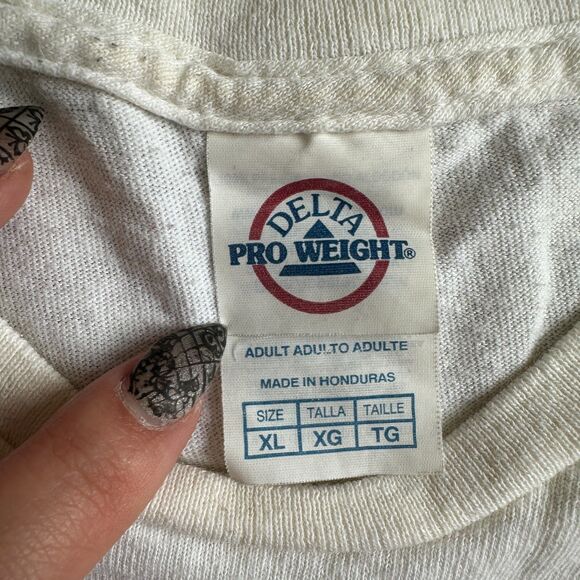 Delta Pro Weight Glow SkyZone Play Everyday Men's XL White Graphic  T-Shirt - Picture 6 of 11